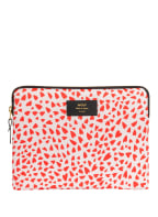 WOUF Tablet sleeve WHITE HEARTS, Color: WHITE/ RED (Image 1)