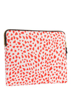 WOUF Tablet sleeve WHITE HEARTS, Color: WHITE/ RED (Image 1)