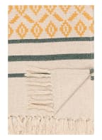 Bloomingville Throw, Color: CREAM/ DARK YELLOW/ DARK GREEN (Image 1)