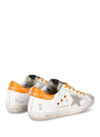 GOLDEN GOOSE Sneaker SUPER-STAR, Farbe: HELLGRAU/ WEISS/ ORANGE (Bild 1)