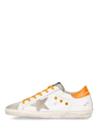 GOLDEN GOOSE Sneaker SUPER-STAR, Farbe: HELLGRAU/ WEISS/ ORANGE (Bild 1)