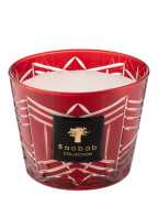 Baobab COLLECTION Duftkerze LOUISE, Farbe: DUNKELROT/ WEISS (Bild 1)