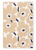 marimekko Set of 2 dish towels PIENI UNIKKO with linen, Color: CREAM/ BEIGE/ DARK BLUE (Image 1)