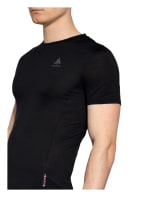 odlo T-shirt NATURAL + LIGHT with merino wool, Color: BLACK (Image 1)