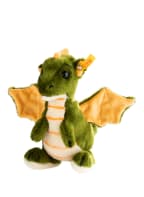Steiff Drache-Kuscheltier RAUDI DRACHE, Farbe: GRÜN/ WEISS/ ORANGE (Bild 1)