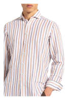 STROKESMAN'S Hemd Regular Fit mit Leinen , Farbe: WEISS/ COGNAC/ DUNKELBRAUN (Bild 1)