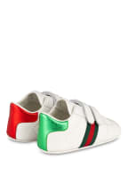 GUCCI Krabbelschuhe , Farbe: WEISS/ GRÜN/ ROT (Bild 1)