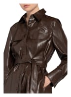 LUISA CERANO Hemdbluse in Lederoptik, Farbe: BRAUN (Bild 1)