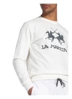 LA MARTINA Sweatshirt , Farbe: WEISS/ DUNKELGRAU (Bild 1)