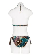 MARYAN MEHLHORN Neckholder-Bikini-Top EXOTICA , Farbe: GRÜN/ LILA/ BRAUN (Bild 1)