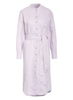 oui Kleid im Materialmix mit Leinen, Farbe: HELLLILA (Bild 1)