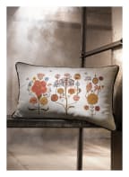 ROHLEDER Dekokissen CRAZY FLOWERS, Farbe: WEISS/ GELB/ ROSA (Bild 1)
