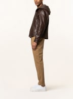 gipsy Lederjacke BIKO mit abnehmbarer Blende, Farbe: DUNKELBRAUN (Bild 1)