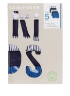 SCHIESSER 5er-Pack Boxershorts ORIGINAL CLASSICS, Farbe: WEISS/ BLAU/ DUNKELBLAU (Bild 1)