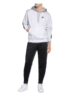 Nike Hoodie SPORTSWEAR mit Galonstreifen, Farbe: WEISS/ HELLGRAU/ SCHWARZ (Bild 1)