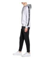 Nike Hoodie SPORTSWEAR mit Galonstreifen, Farbe: WEISS/ HELLGRAU/ SCHWARZ (Bild 1)