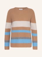 darling harbour Cashmere-Pullover, Farbe: BEIGE/ CREME/ HELLBLAU (Bild 1)