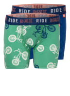Sanetta 2er-Pack Boxershorts, Farbe: BLAU/ GRÜN/ WEISS (Bild 1)