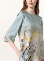 ETRO Seidenkleid mit 3/4-Arm, Farbe: HELLBLAU/ DUNKELGELB (Bild 1)