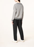 (THE MERCER) N.Y. Strickjacke aus Cashmere , Farbe: WEISS/ GRAU (Bild 1)