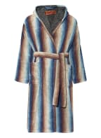 MISSONI Home Unisex-Bademantel AYRTON , Farbe: BRAUN/ HELLBLAU/ BLAU (Bild 1)
