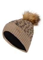 norton Mütze mit Kunstpelzbommel und Glitzergarn, Farbe: BEIGE/ TAUPE (Bild 1)