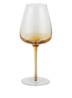 BROSTE COPENHAGEN Set of 4 wine glasses AMBER, Color: DARK YELLOW (Image 1)