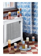 BROSTE COPENHAGEN Stumpenkerze CARAMEL SKY, Farbe: TAUPE/ HELLBLAU/ HELLORANGE (Bild 1)