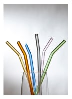 ladelle 4-piece Drinking straw set , Color: GREEN/ YELLOW/ ORANGE (Image 1)