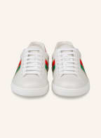 GUCCI Sneaker NEW ACE, Farbe: WEISS/ ROT/ GRÜN (Bild 1)