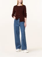 darling harbour Strickjacke aus Cashmere, Farbe: DUNKELROT (Bild 1)