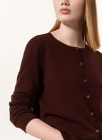darling harbour Strickjacke aus Cashmere, Farbe: DUNKELROT (Bild 1)