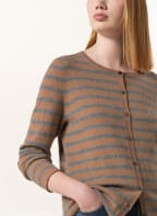 darling harbour Strickjacke aus Cashmere, Farbe: BEIGE/ GRAU (Bild 1)