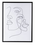 HD COLLECTION Framed canvas print AVENTURINE , Color: BLACK/ WHITE (Image 1)