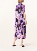 BALENCIAGA Oversized-Hemdblusenkleid aus Seide, Farbe: DUNKELLILA/ HELLLILA/ GELB (Bild 1)