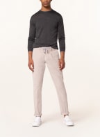 eleventy Samthose im Jogging-Stil Extra Slim Fit, Farbe: BEIGE (Bild 1)