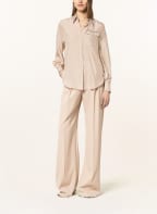 BRUNELLO CUCINELLI Hemdbluse aus Seide mit Perlenbesatz, Farbe: CREME (Bild 1)