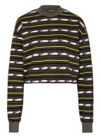 Reebok Sweatshirt CLASSICS CAMP, Farbe: SCHWARZ/ OLIV/ NEONGRÜN (Bild 1)