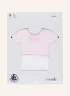 PETIT BATEAU 2er-Pack T-Shirts, Farbe: HELLROSA/ WEISS (Bild 1)