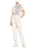 WEEKEND MaxMara Blusenshirt JAJCE im Materialmix , Farbe: ECRU/ BLAU/ SCHWARZ (Bild 1)