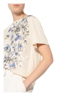 WEEKEND MaxMara Blusenshirt JAJCE im Materialmix , Farbe: ECRU/ BLAU/ SCHWARZ (Bild 1)