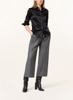 ROBERT FRIEDMAN Hemdbluse aus Satin, Farbe: SCHWARZ (Bild 1)