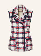 GUCCI Tweed-Weste, Farbe: WEISS/ DUNKELBLAU/ ROT (Bild 1)