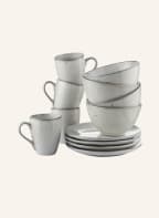 BROSTE COPENHAGEN 12-piece Tableware NORDIC SAND , Color: WHITE/ LIGHT BROWN (Image 1)