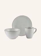 BROSTE COPENHAGEN 12-piece Tableware NORDIC SAND , Color: WHITE/ LIGHT BROWN (Image 1)