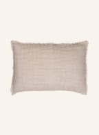 zoeppritz Decorative cushion cover HONEYBEE made of linen, Color: BEIGE (Image 1)