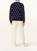 GUCCI Strickjacke , Farbe: DUNKELBLAU/ CREME (Bild 1)