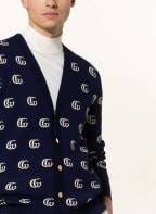 GUCCI Strickjacke , Farbe: DUNKELBLAU/ CREME (Bild 1)