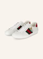 GUCCI Sneaker NEW ACE, Farbe: WEISS/ GRÜN/ ROT (Bild 1)