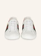 GUCCI Sneaker NEW ACE, Farbe: WEISS/ GRÜN/ ROT (Bild 1)